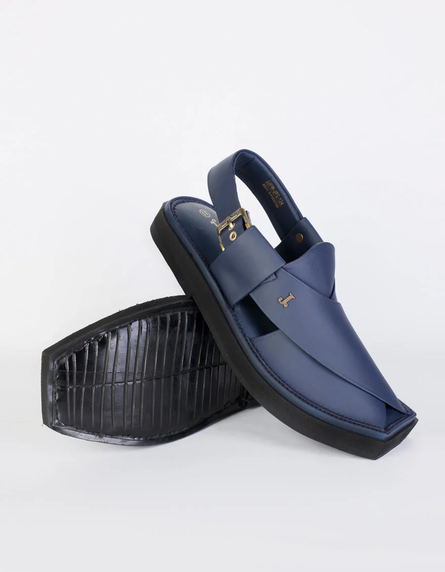 BLUE PESHAWARI SANDAL | JJFW-JPC-124-KC/S25-ZA-PLN - Image 2