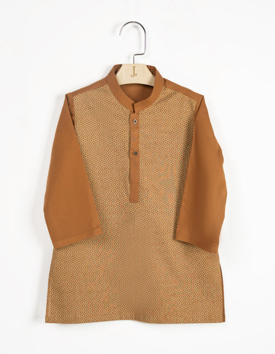 CAMEL BROWN COTTON KAMEEZ SHALWAR | JJIKS-A-34984/S25/JJ9552-CL