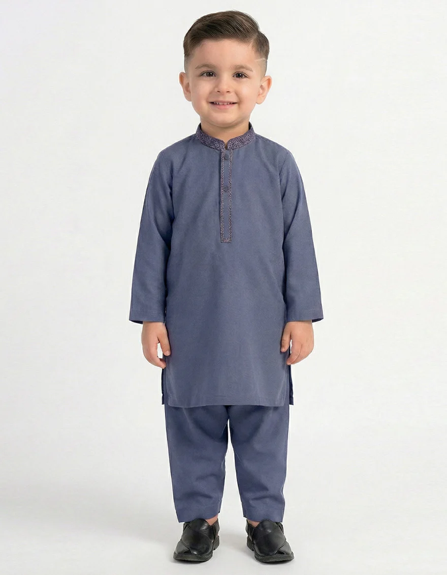 BLUE BLENDED KAMEEZ SHALWAR | JJIKS-A-39558/S26/JJ10239-SF