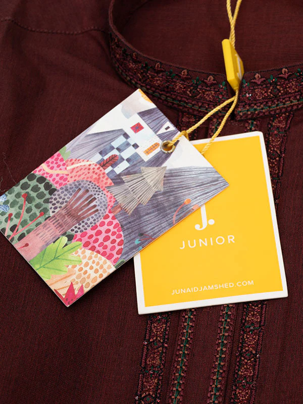 MAROON BLENDED SPECIAL KAMEEZ SHALWAR | JJIKS-A-SP-46589/S25/JJ7388-FL - Image 3