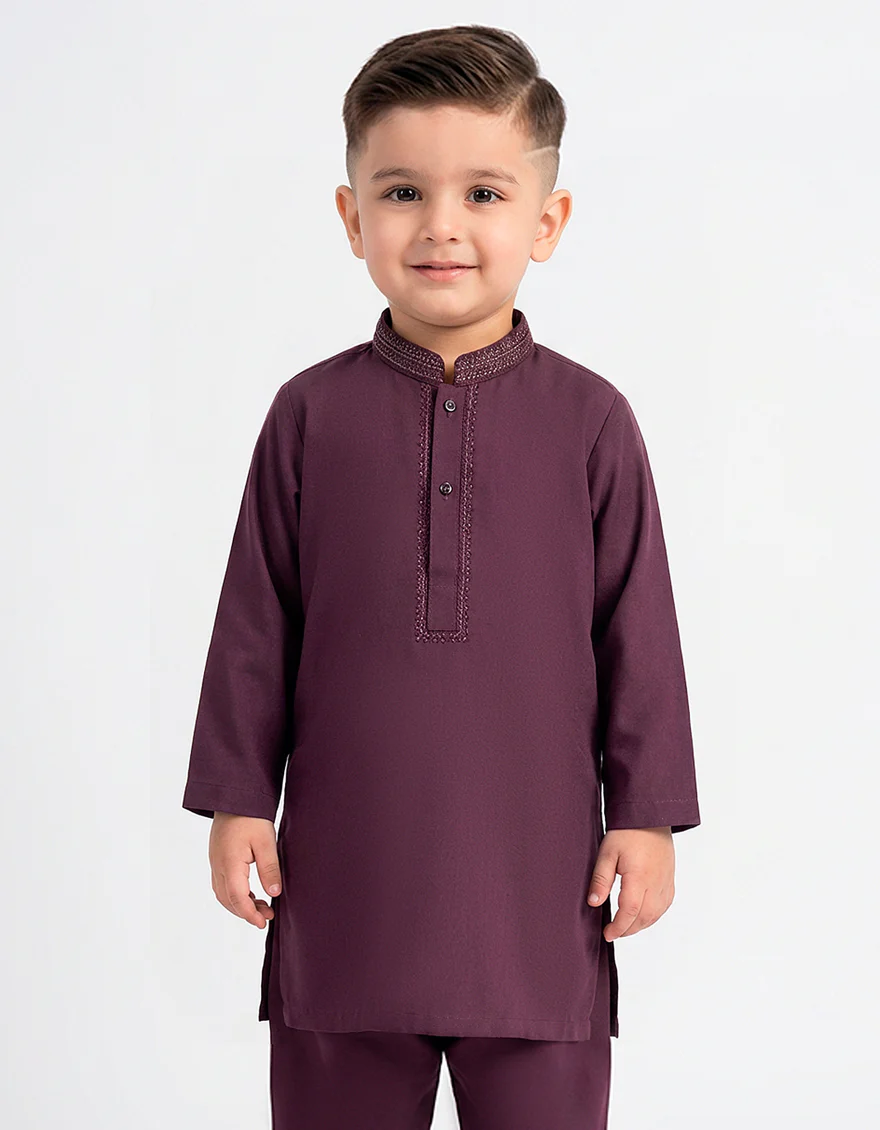 PURPLE KAMEEZ SHALWAR | JJIKS-W-39598/S26/JJ10592-SF - Image 2