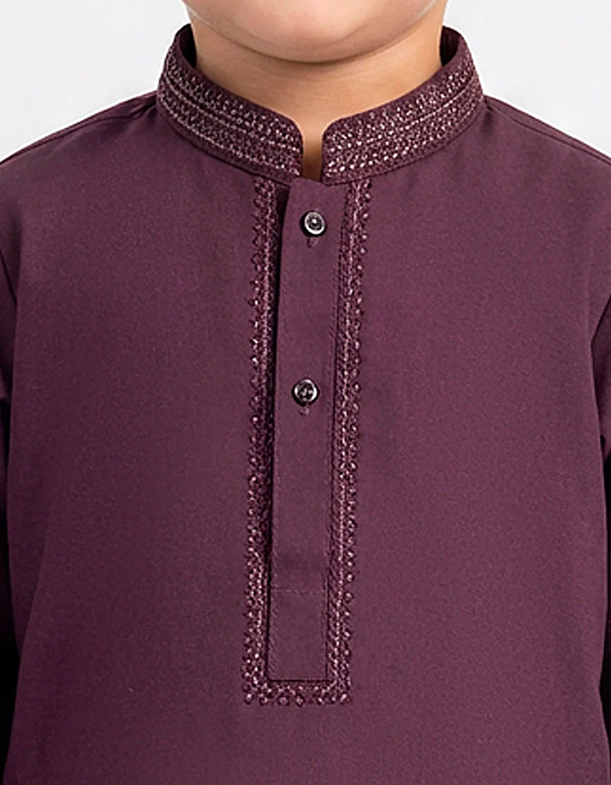 PURPLE KAMEEZ SHALWAR | JJIKS-W-39598/S26/JJ10592-SF - Image 3