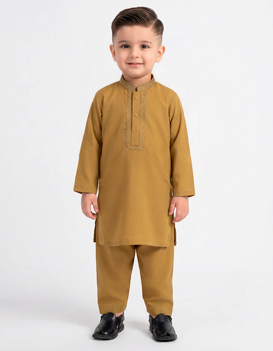 GOLDEN KAMEEZ SHALWAR | JJIKS-W-39599/S26/JJ10592-SF