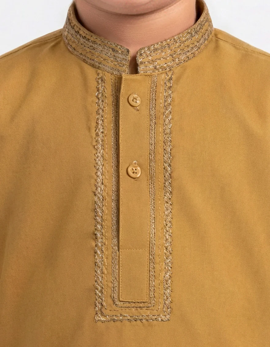 GOLDEN KAMEEZ SHALWAR | JJIKS-W-39599/S26/JJ10592-SF - Image 3