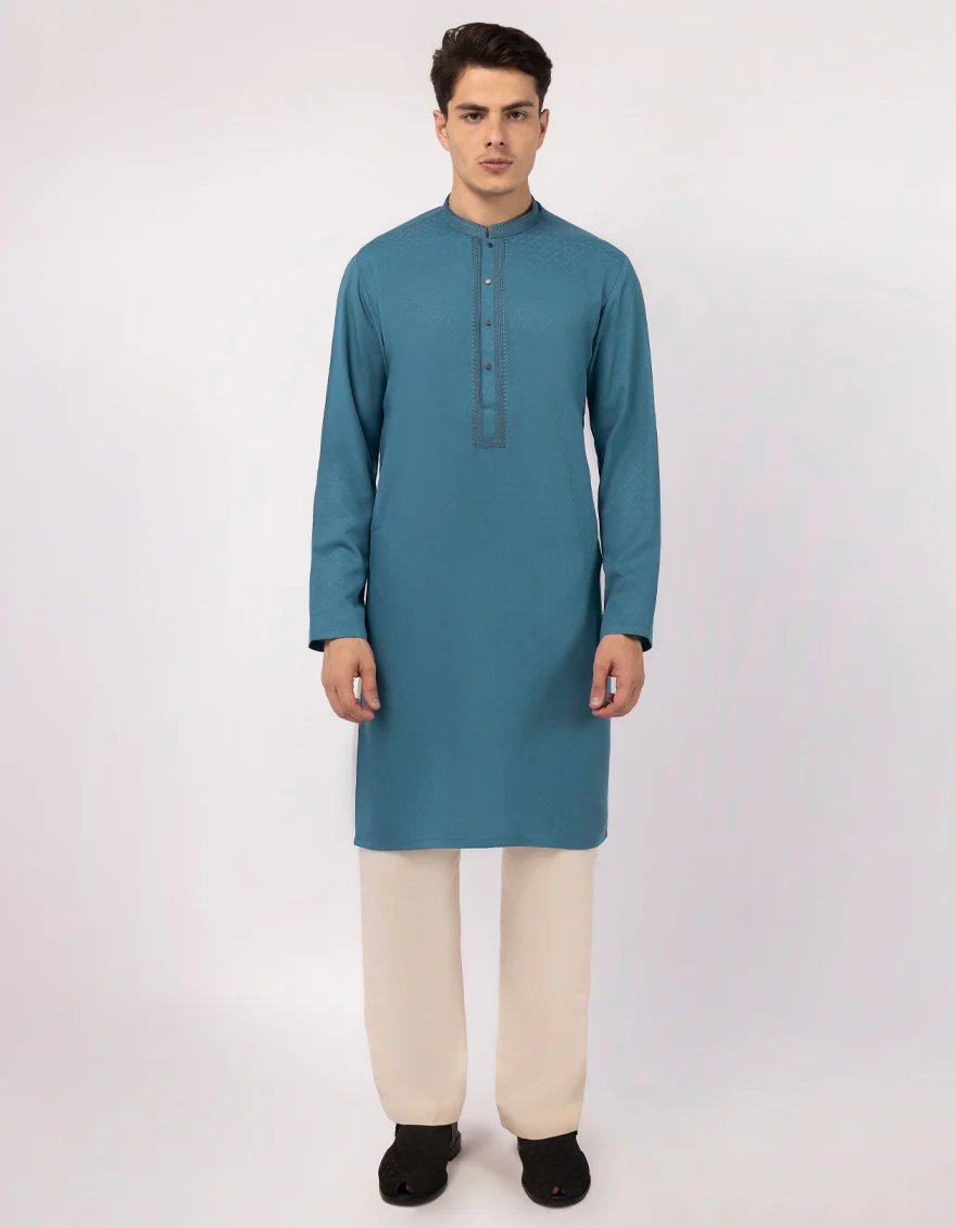 SEA GREEN BLENDED KURTA | JJK-A-33822/S26/JJ10638-SF
