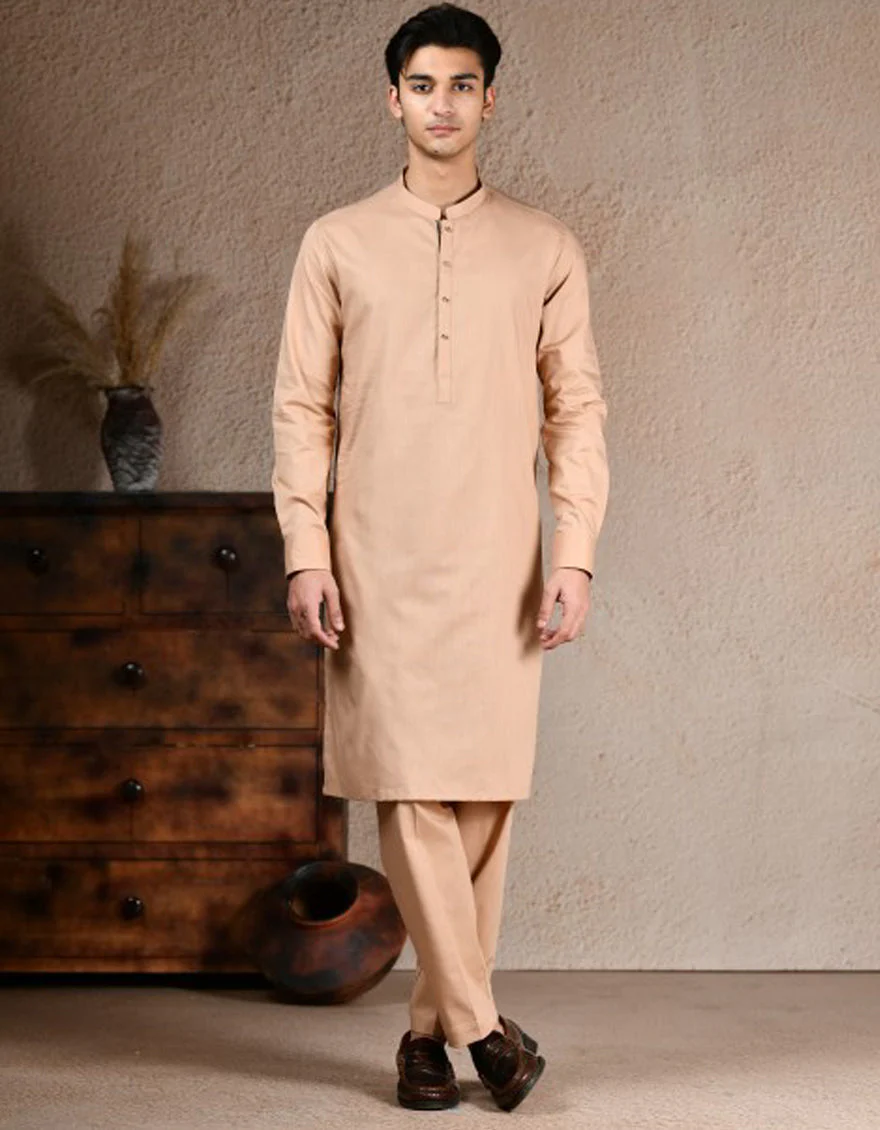 YELLOW BLENDED KURTA | JJK-A-46586/S25/JJ9360-SF