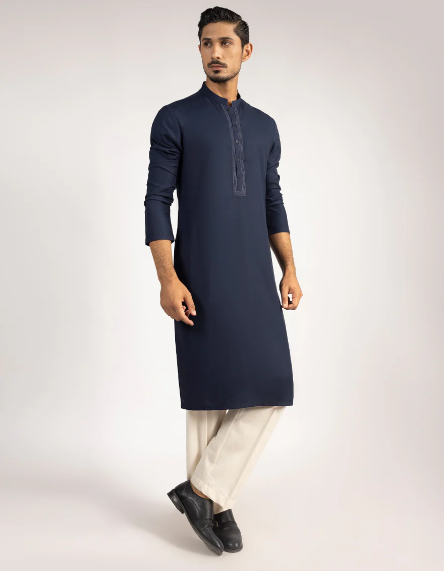 NAVY BLUE KURTA | JJK-A-46905/S25/JJ8151-SF - Image 3