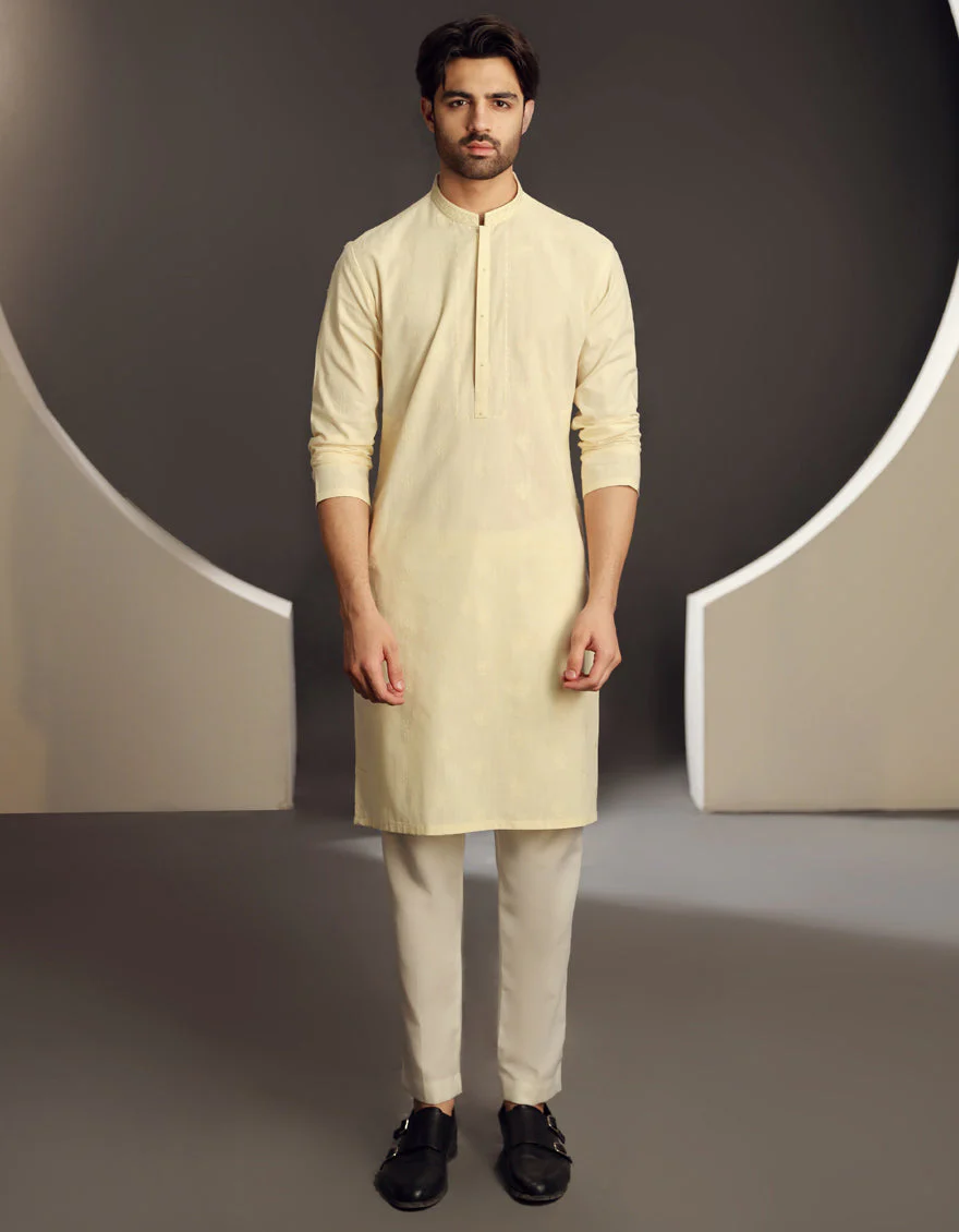 CREAM COTTON KURTA | JJK-A-47281/S24/JJ9631-FL