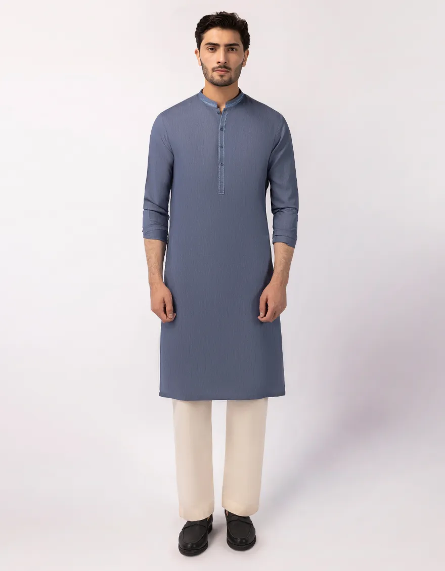 DULL BLUE KURTA | JJK-A-50385/S25/JJ9852-SF