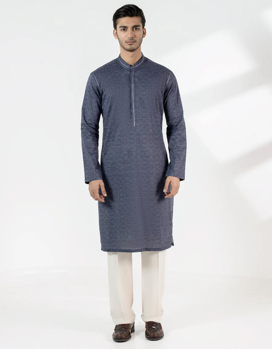 DARK GREY COTTON KURTA | JJK-S-46800/S25/JJ9776-SF