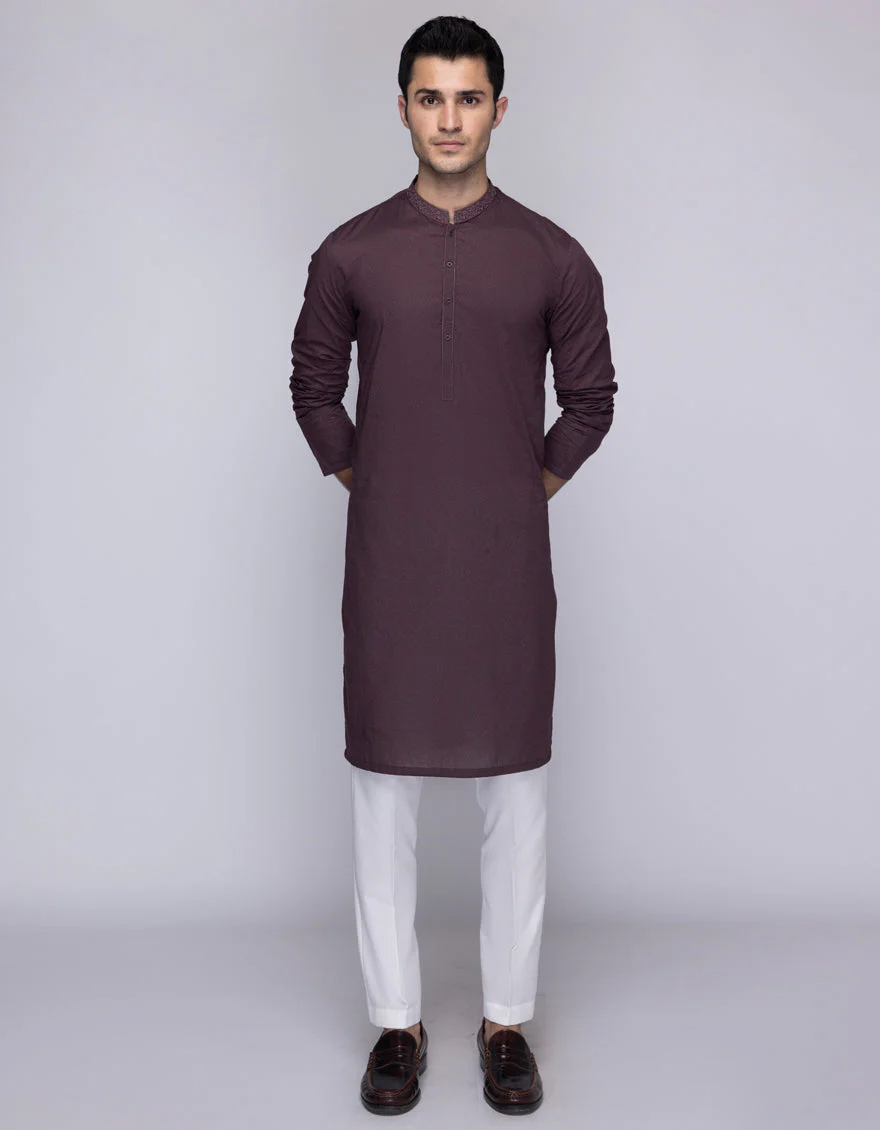 MAROON COTTON KURTA | JJK-S-47408/S25/JJ9774-SF