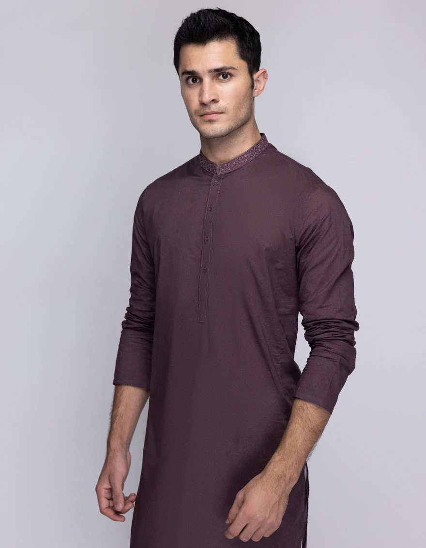 MAROON COTTON KURTA | JJK-S-47408/S25/JJ9774-SF - Image 2