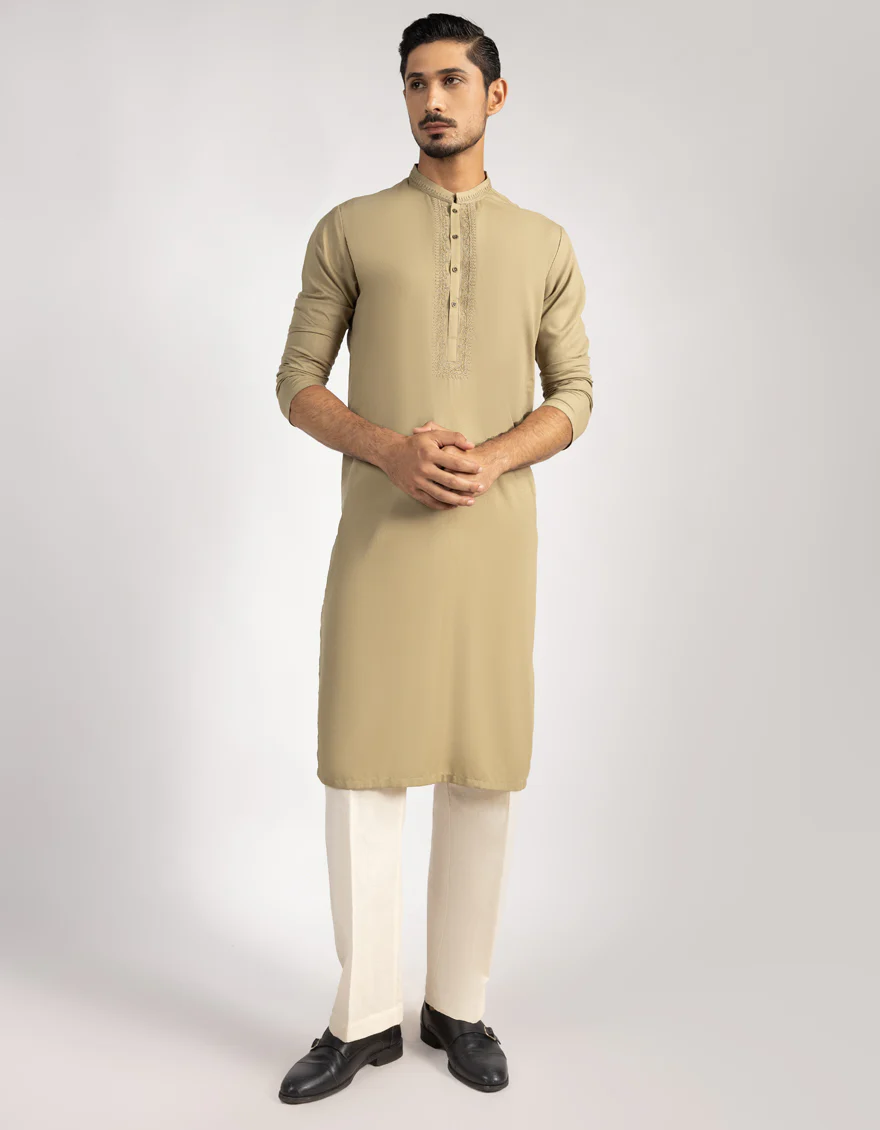 LIGHT OLIVE SPECIAL KURTA | JJK-SP-A-50333/S25/JJ9893-FL