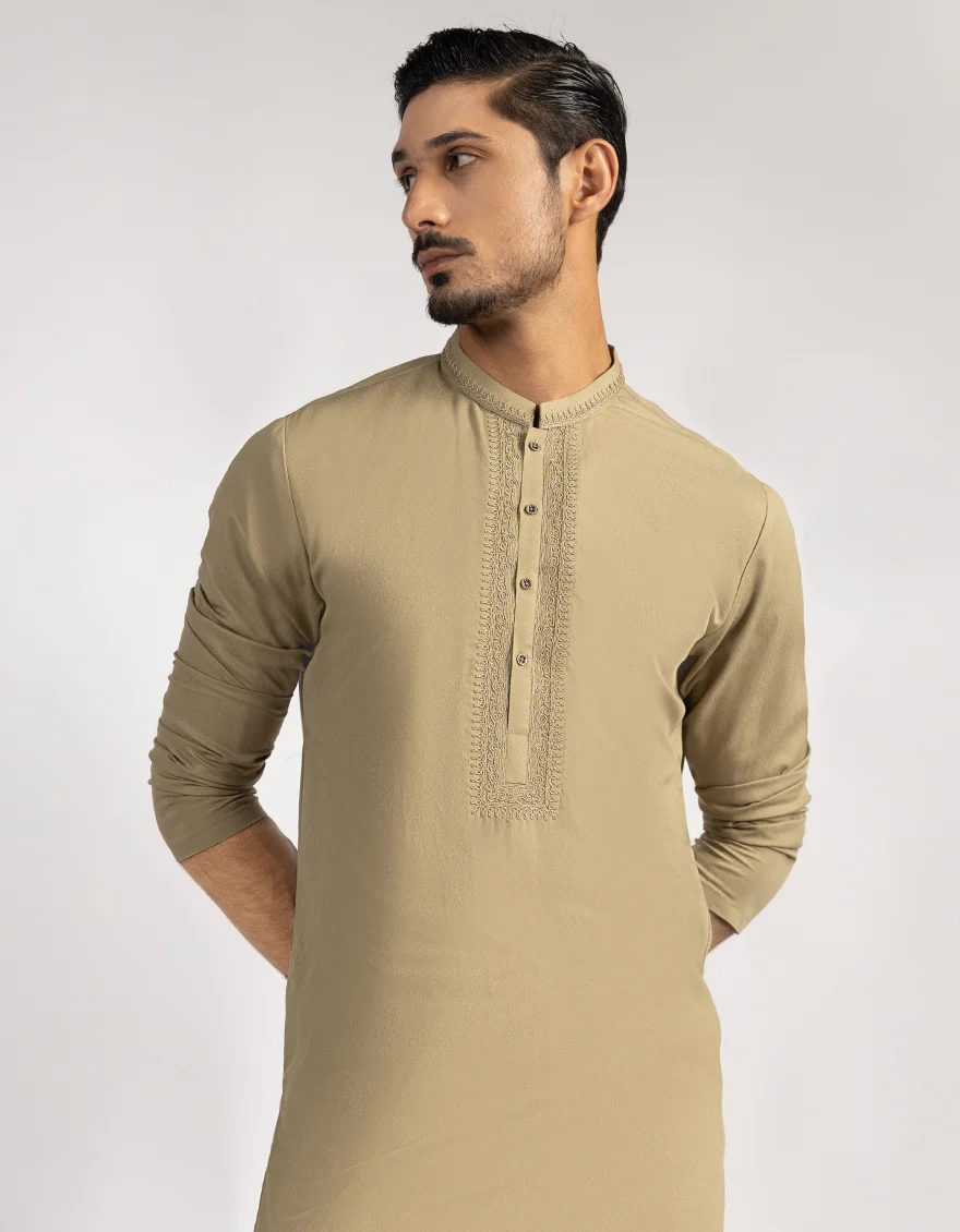 LIGHT OLIVE SPECIAL KURTA | JJK-SP-A-50333/S25/JJ9893-FL - Image 2