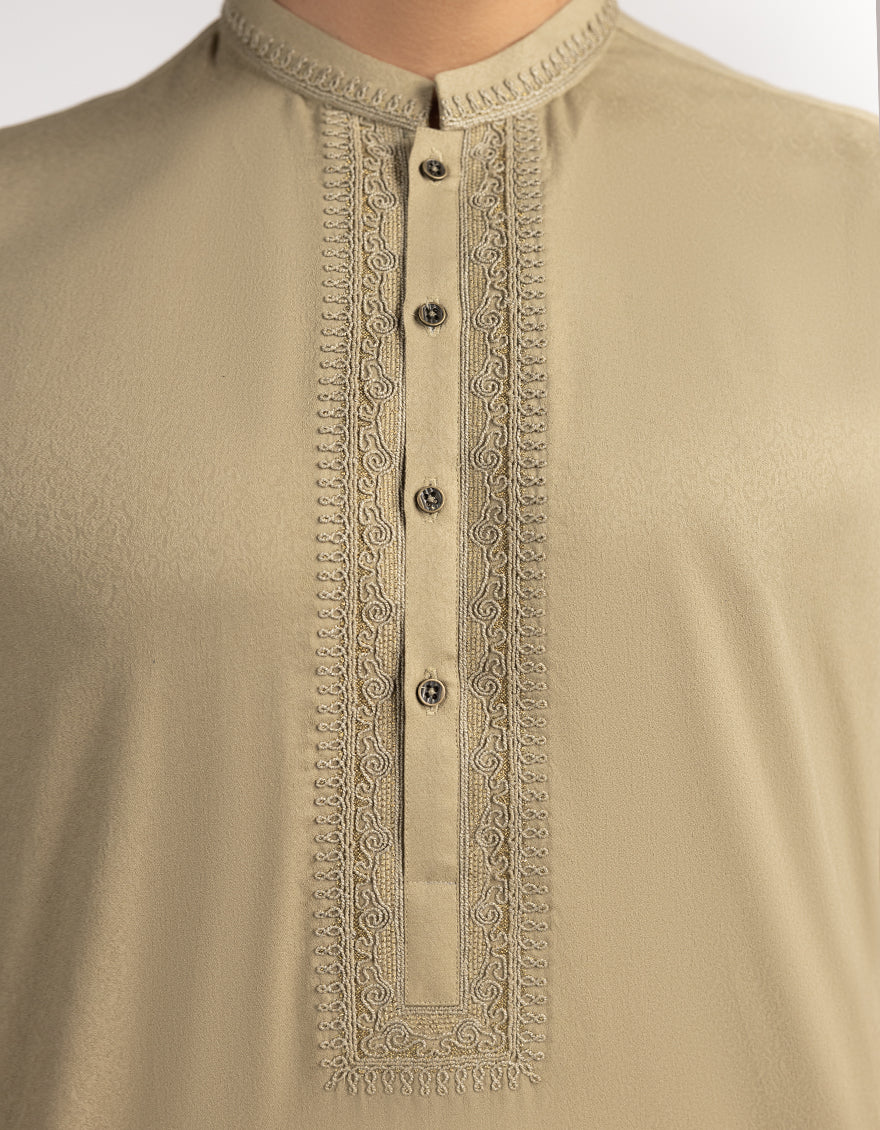 LIGHT OLIVE SPECIAL KURTA | JJK-SP-A-50333/S25/JJ9893-FL - Image 4