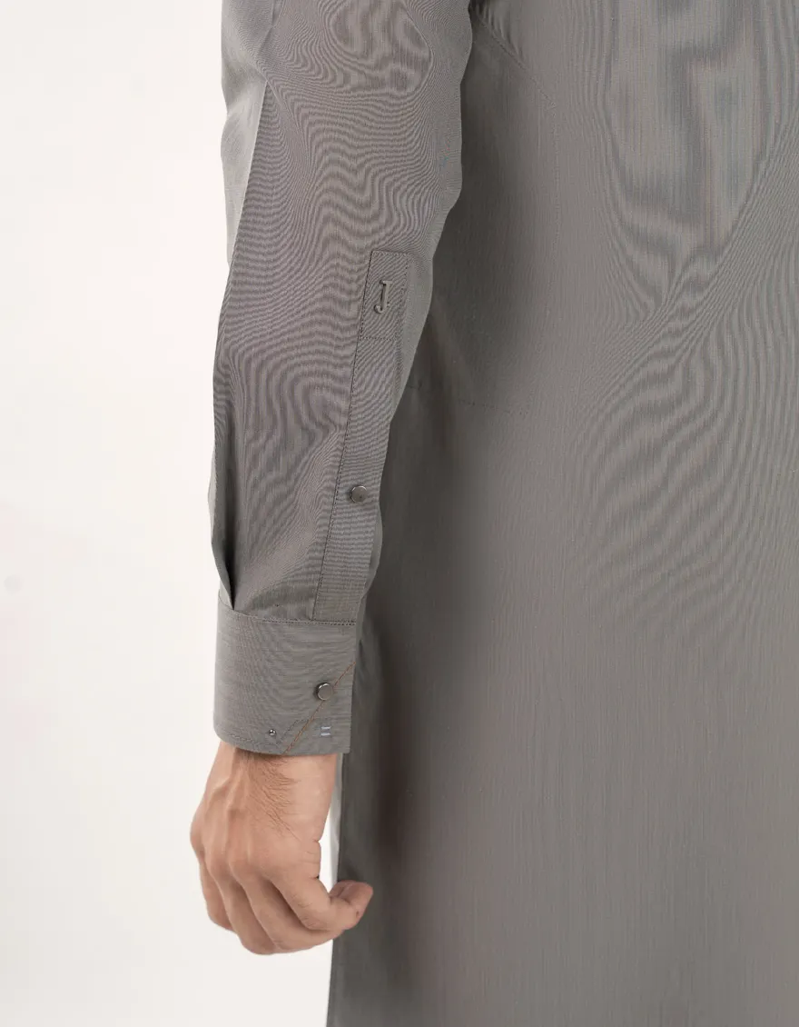 ASH GREY BLENDED SPECIAL KURTA TROUSERS | JJKP-A-33165/S24/JJ9571-SF - Image 4