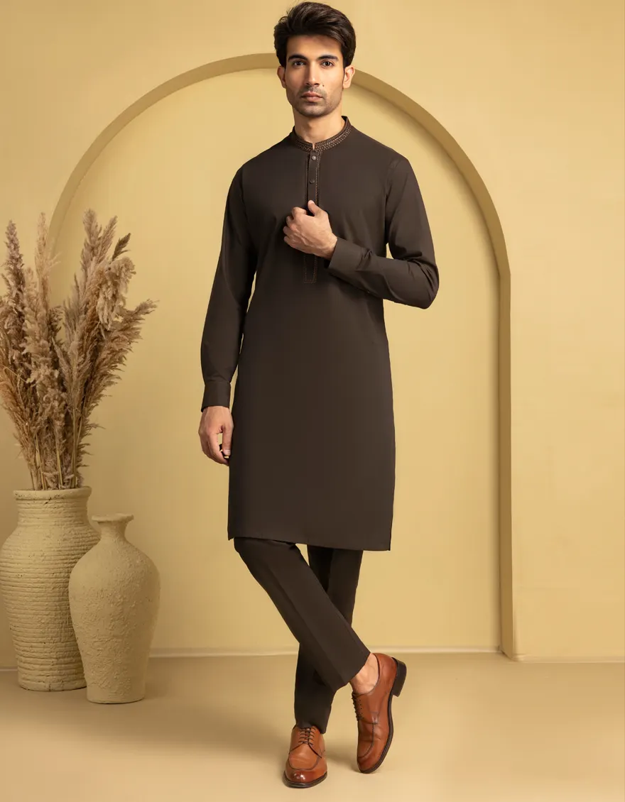 DEEP GREEN COTTON SPECIAL KURTA TROUSERS | JJKP-A-33351/S25/JJ9754-SF