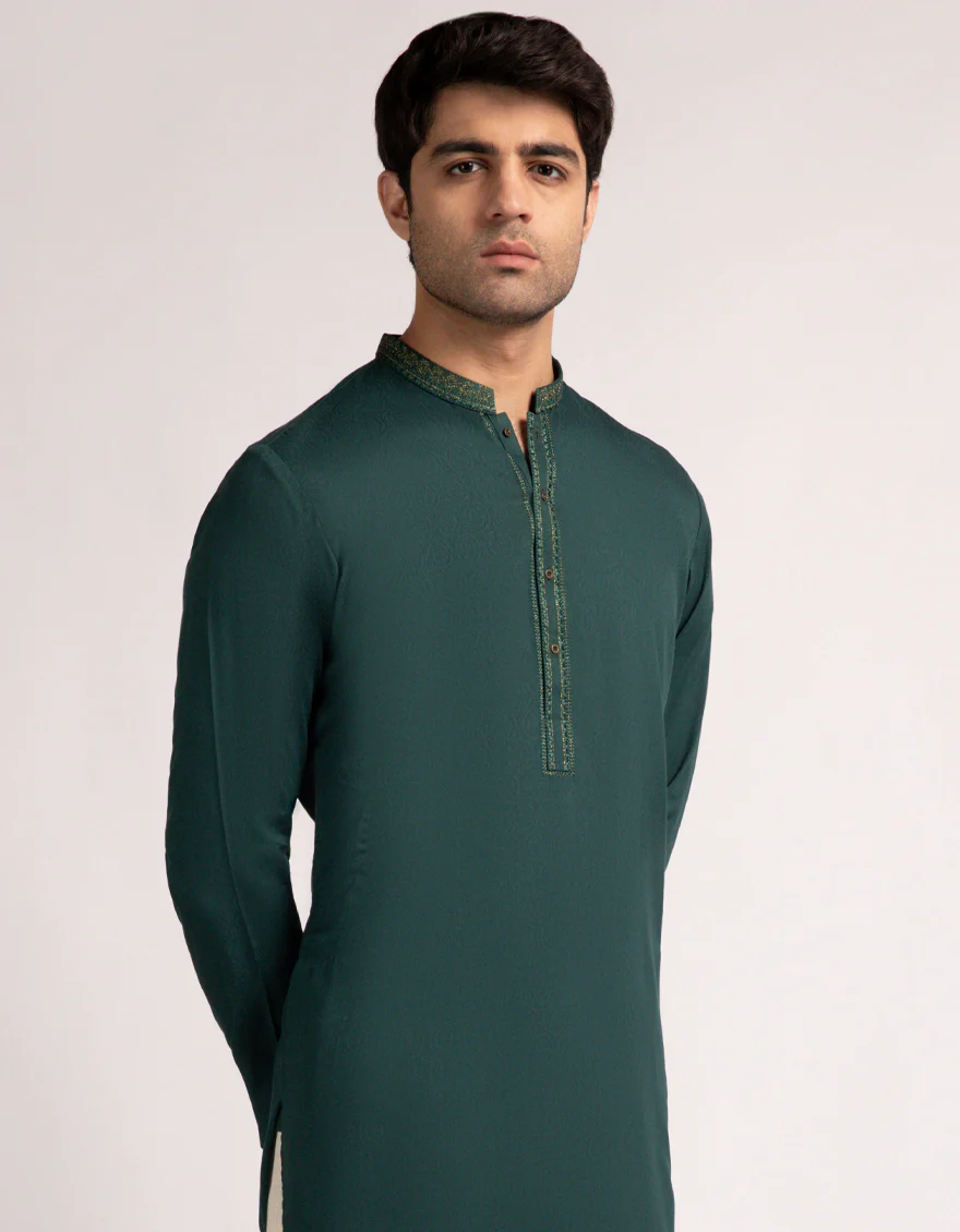 GREEN KURTA TROUSERS | JJKP-A-33583/S25/JJ9851-FL - Image 2