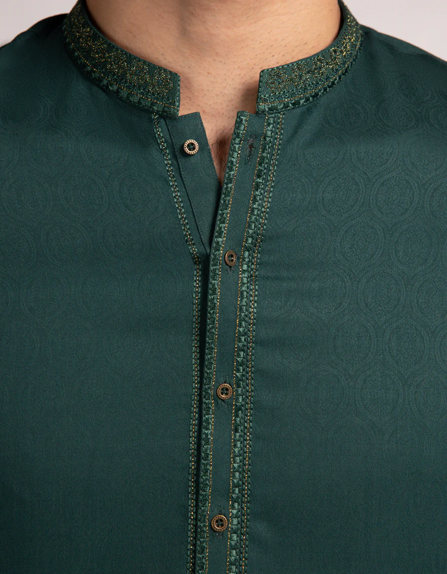 GREEN KURTA TROUSERS | JJKP-A-33583/S25/JJ9851-FL - Image 3