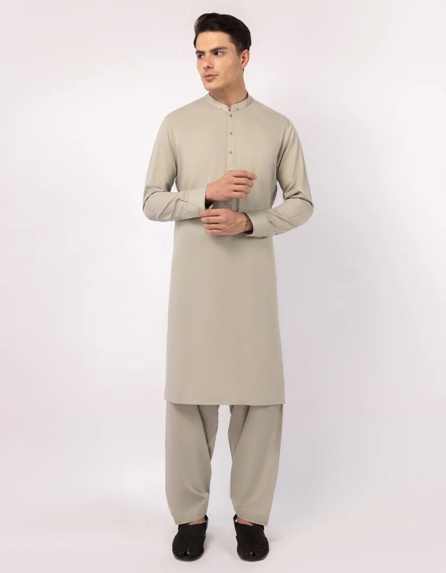 PISTACHIO BLENDED KURTA TROUSERS | JJKP-A-33771/S26/JJ10455-CL