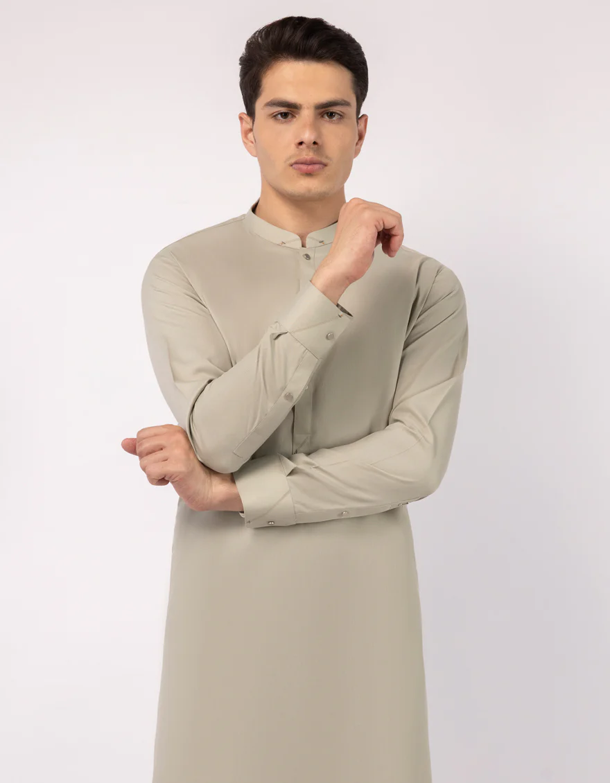 PISTACHIO BLENDED KURTA TROUSERS | JJKP-A-33771/S26/JJ10455-CL - Image 2