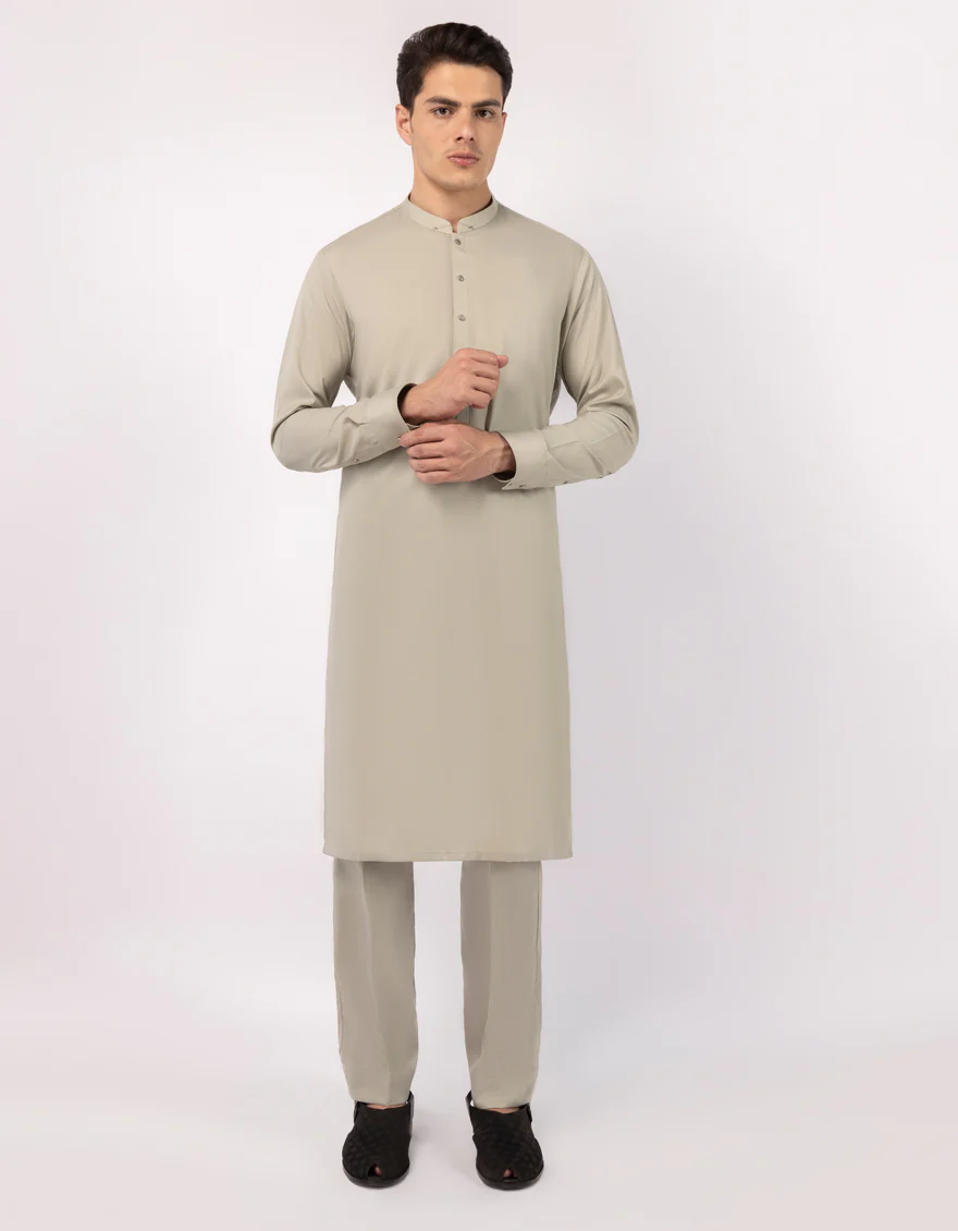 PISTACHIO BLENDED KURTA TROUSERS | JJKP-A-33771/S26/JJ10455-CL - Image 4