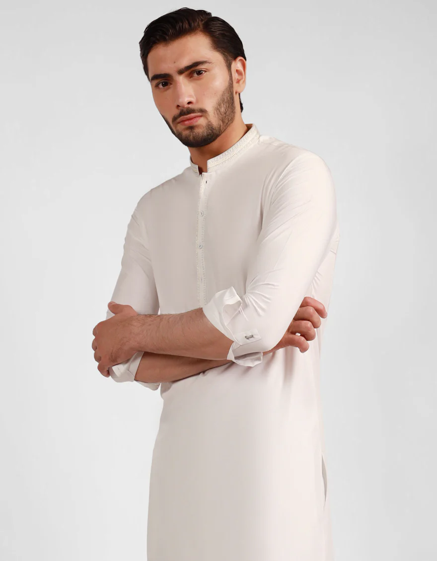 WHITE KURTA TROUSERS | JJKP-A-47517/S25/JJ8346-SF - Image 2