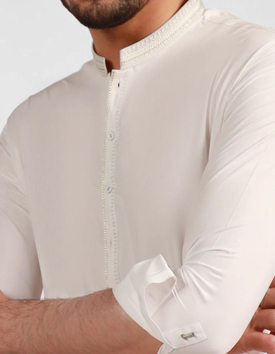WHITE KURTA TROUSERS | JJKP-A-47517/S25/JJ8346-SF - Image 3
