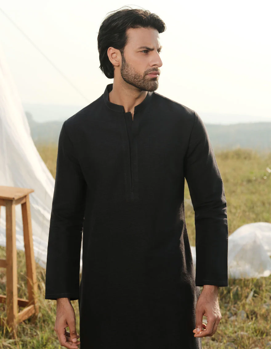 DEEP GREEN COTTON SPECIAL KURTA TROUSERS | JJKP-W-47362/S24/JJ9662-FL - Image 2