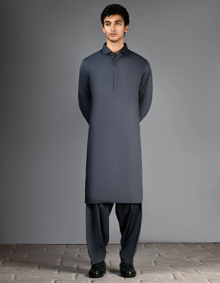 GREY BLENDED KAMEEZ SHALWAR | JJKS-A-30820-R29-AP/S24/JJ9548-PN