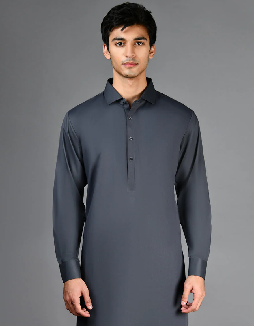 GREY BLENDED KAMEEZ SHALWAR | JJKS-A-30820-R29-AP/S24/JJ9548-PN - Image 2