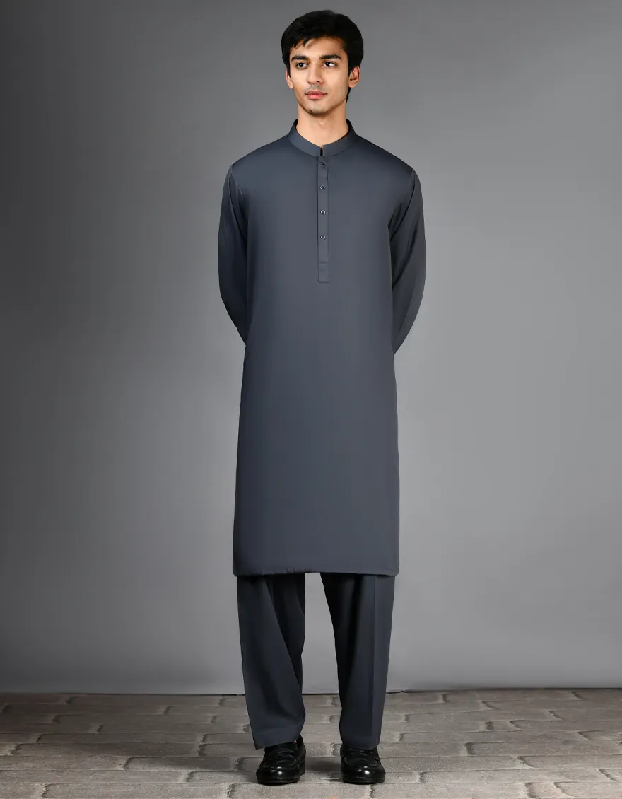 GREY BLENDED KAMEEZ SHALWAR | JJKS-A-30821-R38-AP/S25/JJ9773-PN