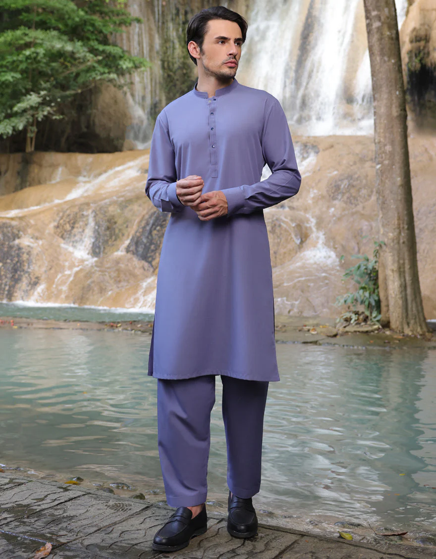 PURPLE BLENDED KAMEEZ SHALWAR | JJKS-A-33222/S25/JJ9572-CL