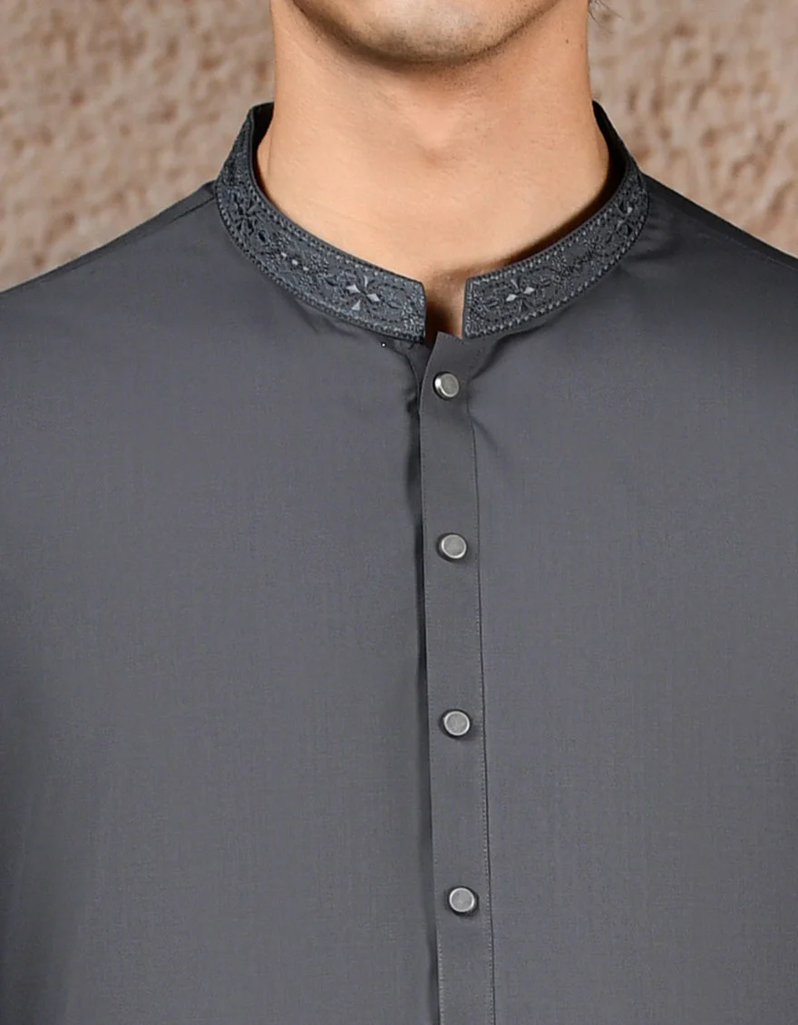 GREY BLENDED KAMEEZ SHALWAR | JJKS-A-33248/S25/JJ9691-SF - Image 4