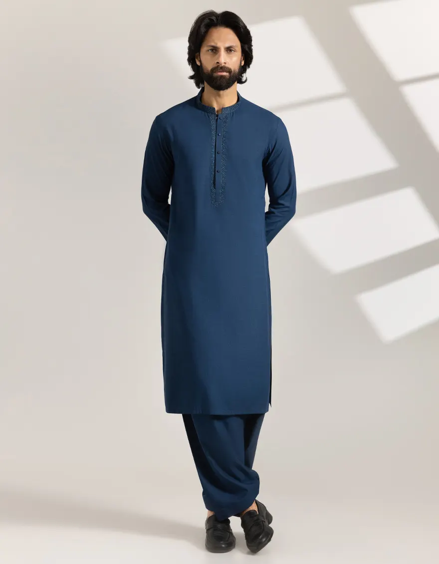 BLUE KAMEEZ SHALWAR | JJKS-A-33443/S25/JJ9938-SF