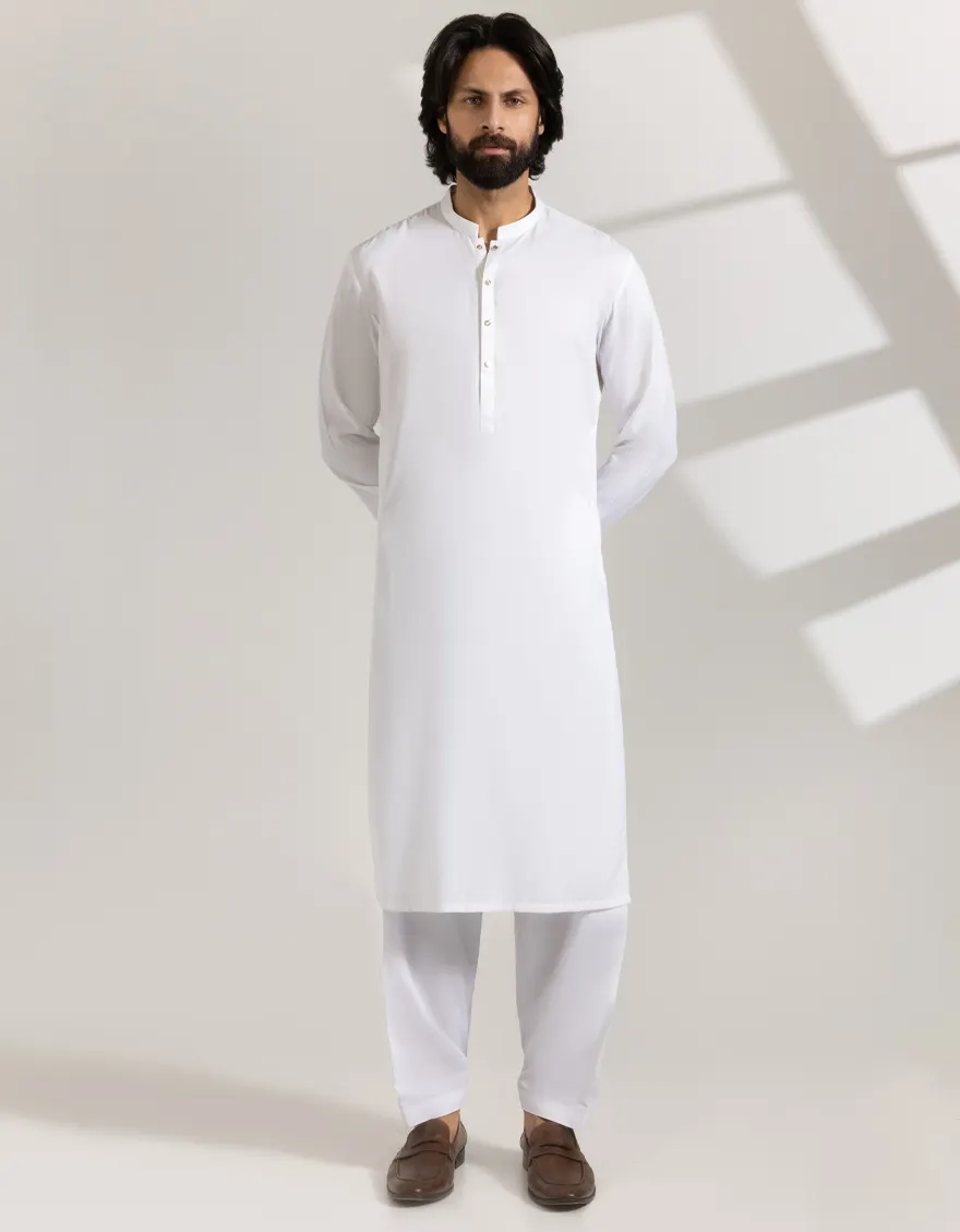 WHITE KAMEEZ SHALWAR | JJKS-A-33457/S25/JJ9663-PN