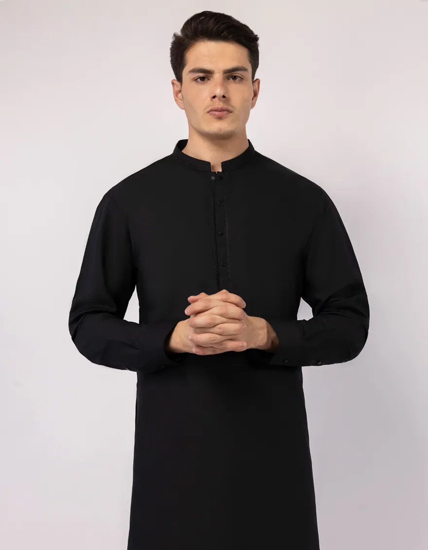 BLACK KAMEEZ SHALWAR | JJKS-A-33647/S26/JJ9817-SF - Image 2