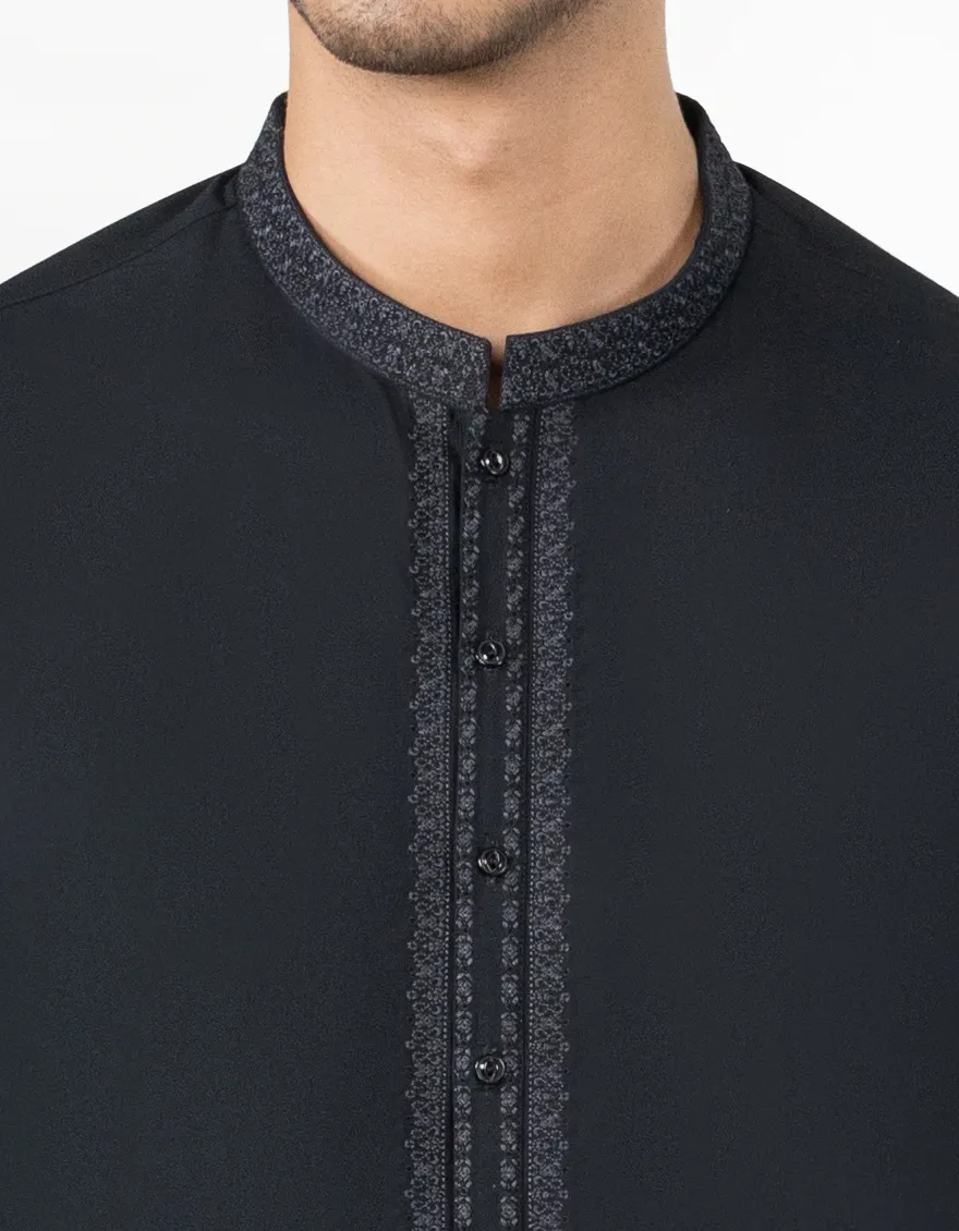 BLACK KAMEEZ SHALWAR | JJKS-A-47441/S25/JJ9869-SF - Image 4