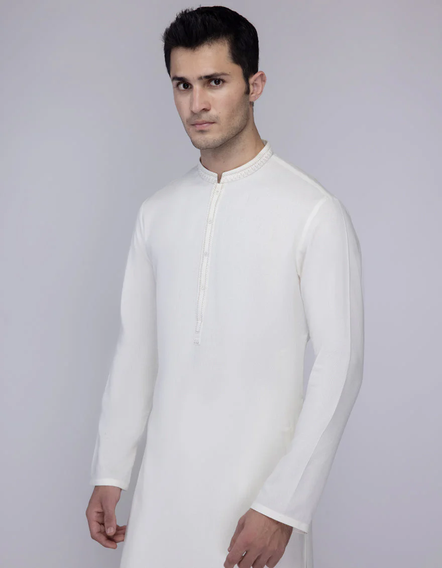 CREAM BLENDED KAMEEZ SHALWAR | JJKS-A-50032/S25/JJ9897-FL - Image 2