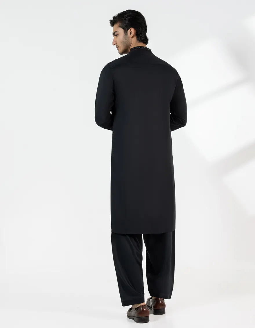 BLACK KAMEEZ SHALWAR | JJKS-A-50175/S25/JJ9855-FL - Image 4