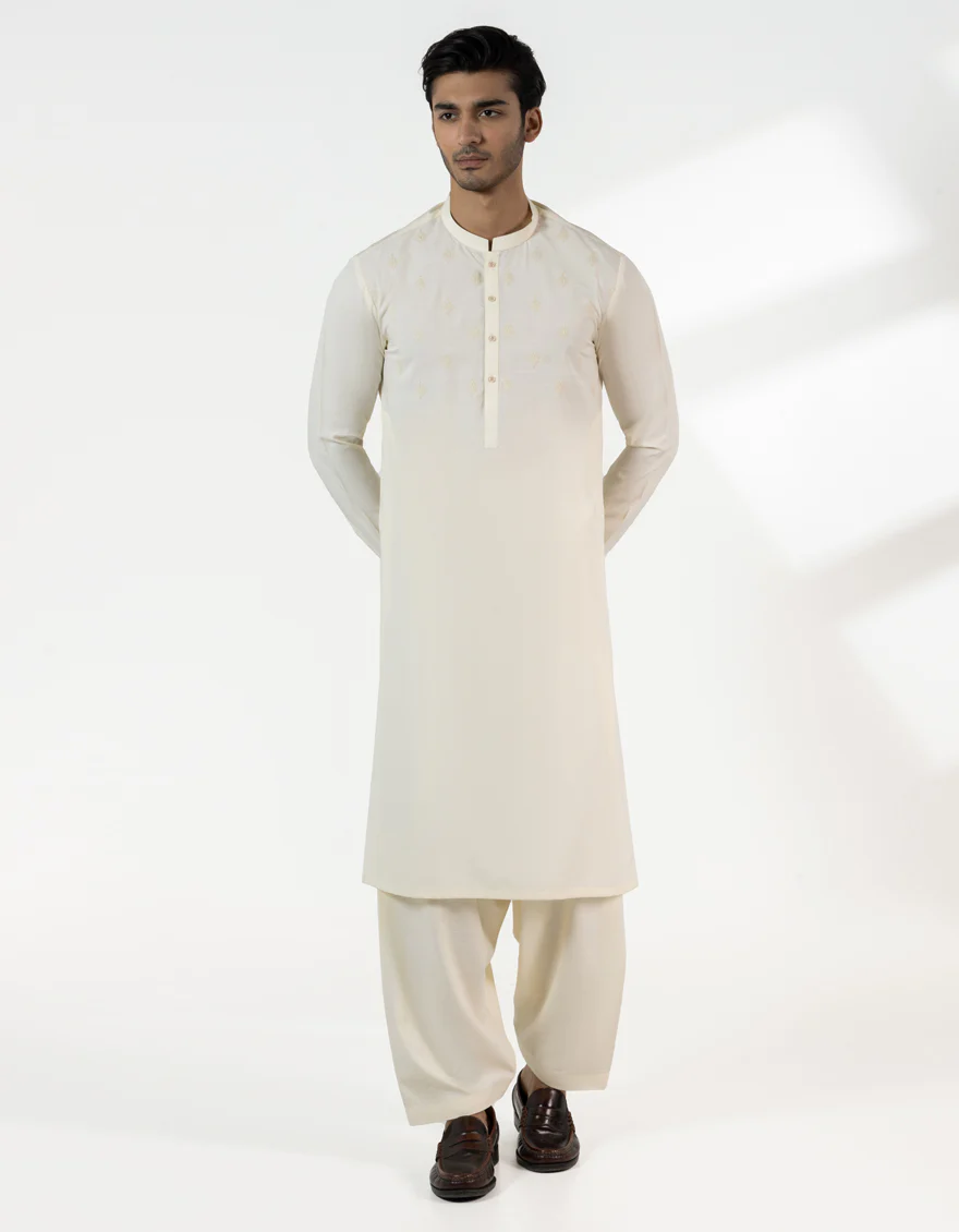 CREAM KAMEEZ SHALWAR | JJKS-A-50244/S25/JJ11073-FL