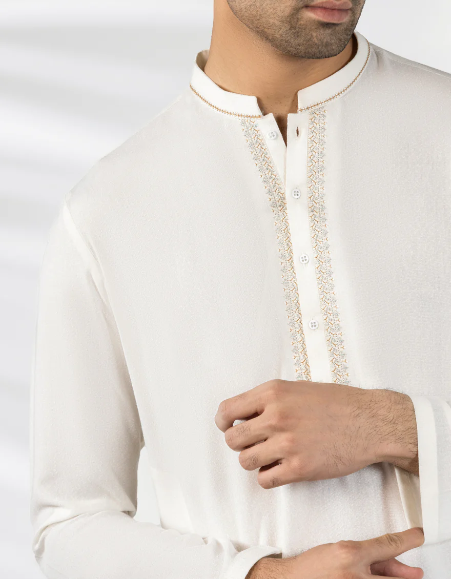 OFF WHITE KAMEEZ SHALWAR | JJKS-A-50259/S25/JJ9899-FL - Image 4