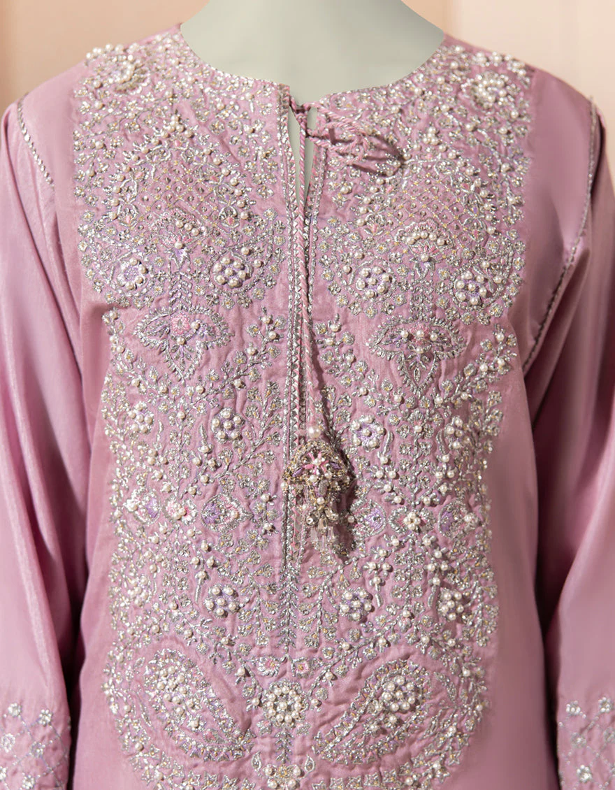 LILAC RAW SILK KURTI | JJLK-S-JFS-25-211 FB/ELFESYA-1 - Image 3