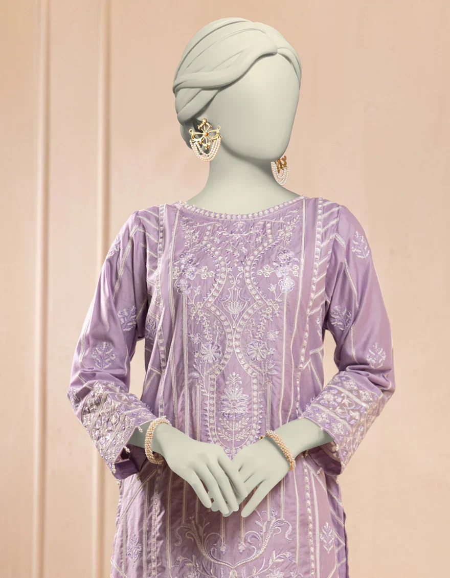 LILAC ORGANZA KURTI | JJLK-S-JFS-25-217 FB/BREEZE-1 - Image 3