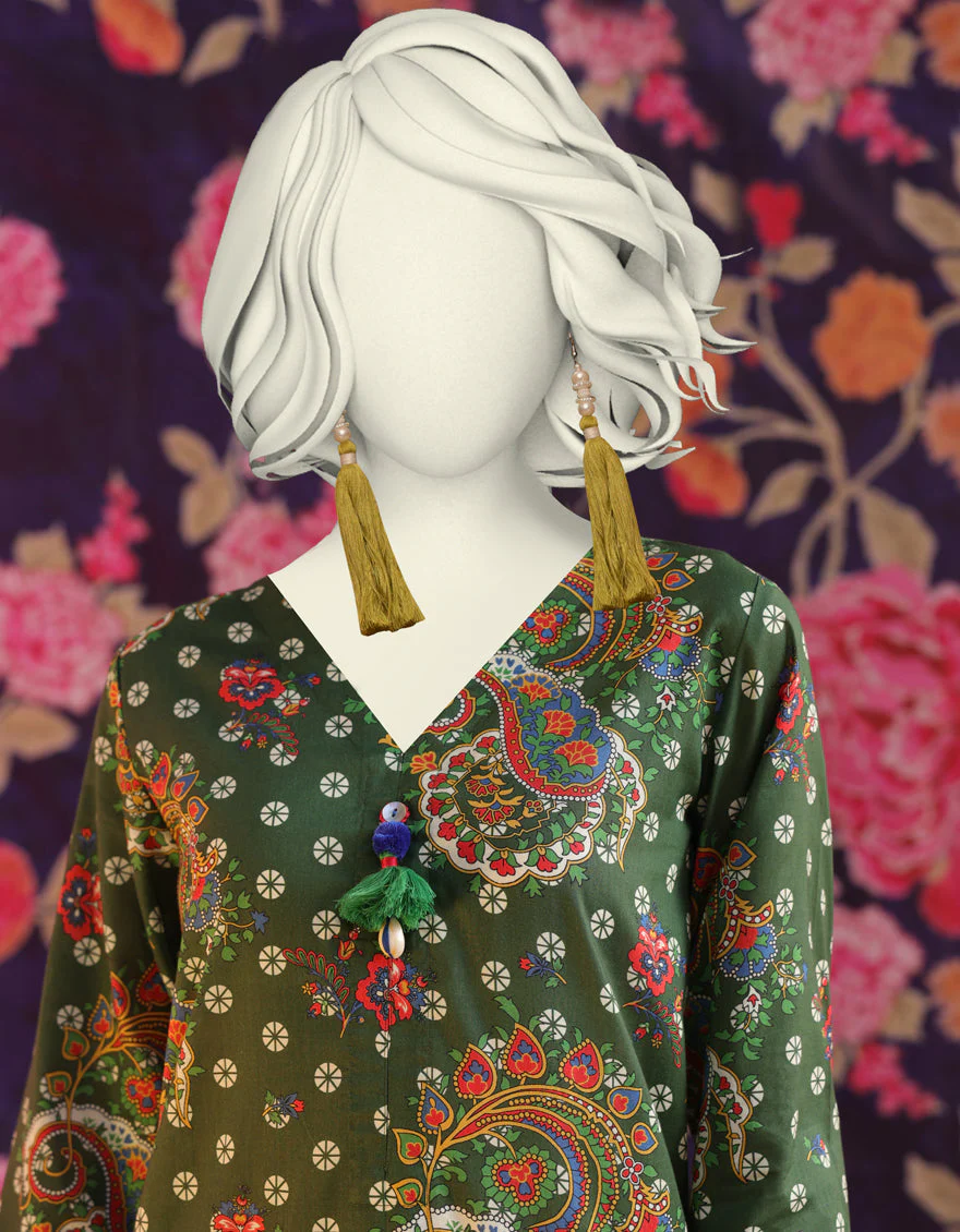 GREEN LAWN KURTI | JJLK-S-JSS-25-301 FB/ESSENTIAL-01 - Image 2