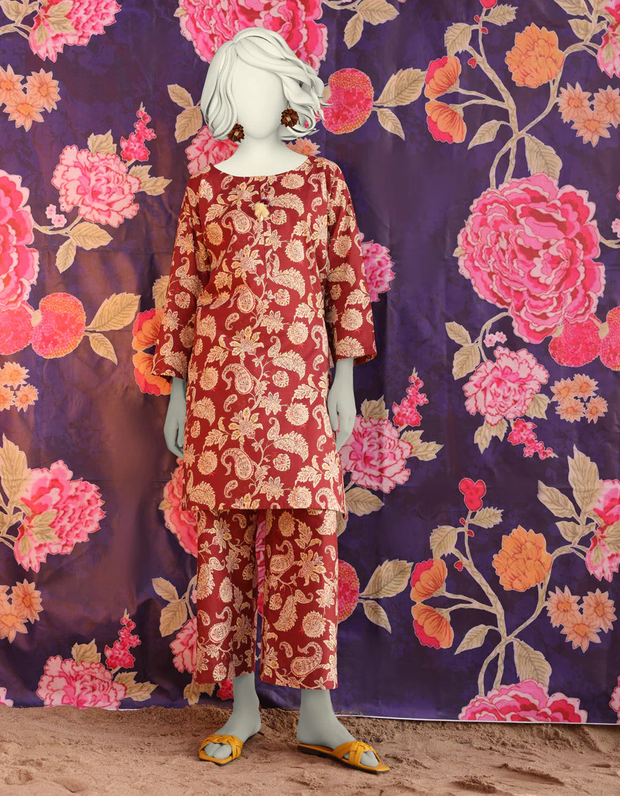 BROWN LAWN KURTI | JJLK-S-JSS-25-305 FB/ESSENTIAL-05