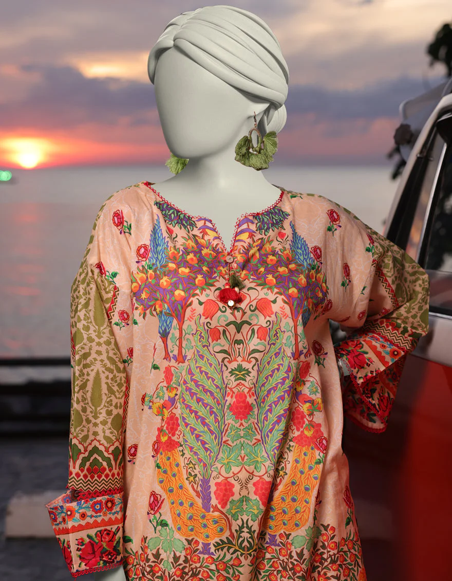 GREEN LAWN KURTI | JJLK-S-JSS-25-328 FB/BOHO-4 - Image 2