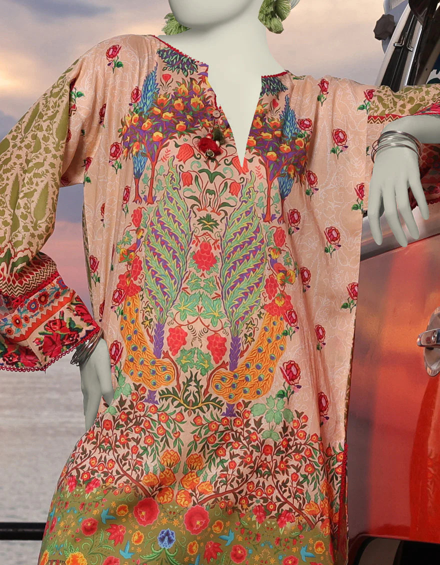 GREEN LAWN KURTI | JJLK-S-JSS-25-328 FB/BOHO-4 - Image 3