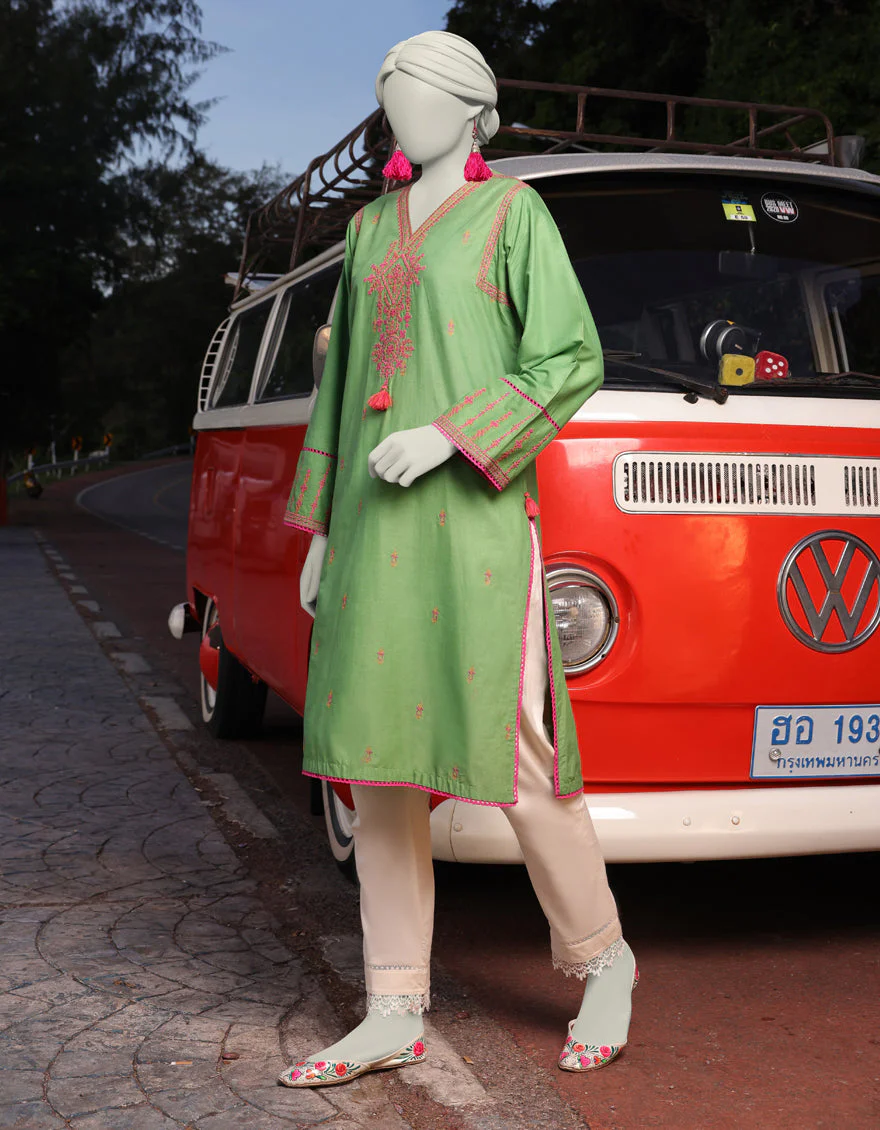 GREEN LAWN KURTI | JJLK-S-JSS-25-343 FB/DOCHI-03
