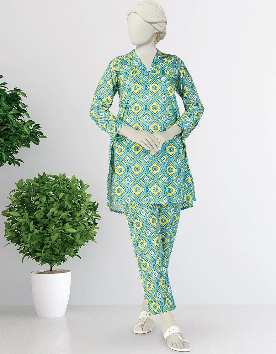 BLUE LAWN KURTI | JJLK-S-JSS-25-361 FB/ESSENTIALS-13